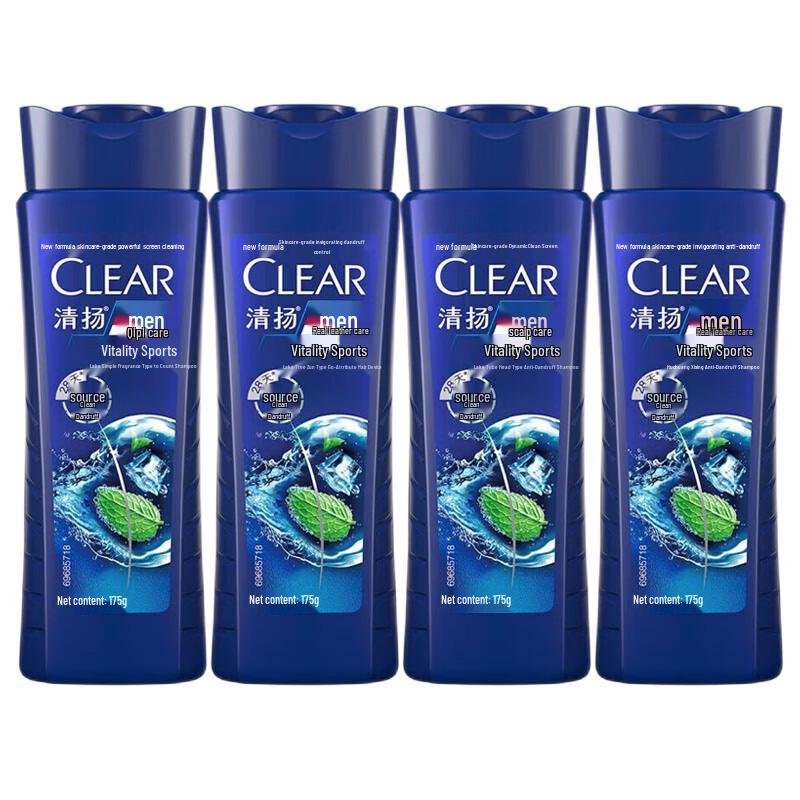

Clear Men Anti-Dandruff Dynamic Sport Mint Shampoo 4-Pack