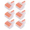 15Pcs Wire Conductor Connector Lever Splicing Terminal Transparent Set Kit DF‑14