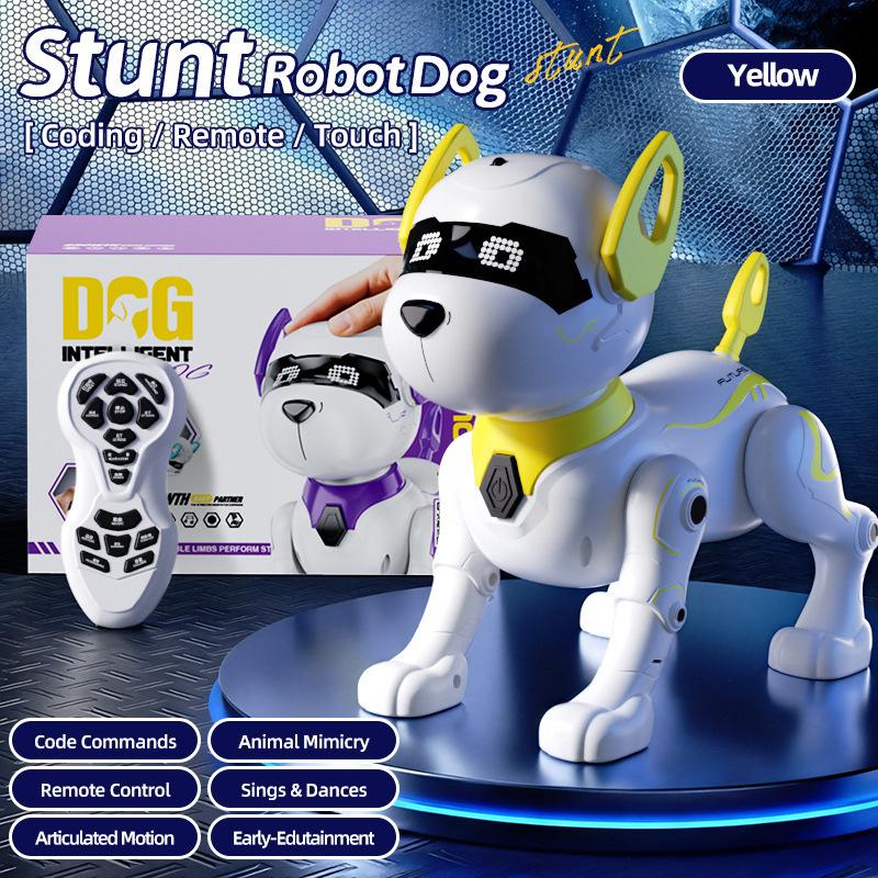 Intelligent Robot Dog Toy Remote Control Programmable Smart Interactive Puppy Sing Dance Stunt Music Kids Gift