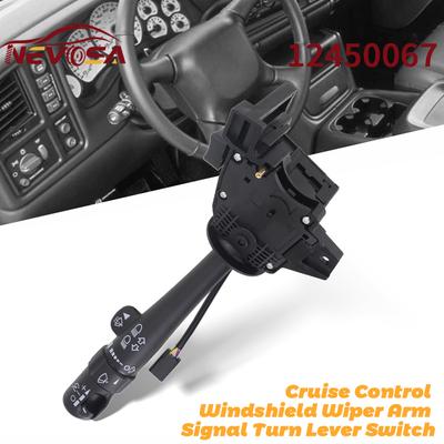 12450067 For Silverado GMC Cadillac Escalade Turn Signal Switch Windshield Wiper Control Cruise Control Steering Column Switch