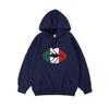 Mexico Flag Color Lip Printing Hoodies Womens Casual Pocket Hoody Winter Sweatshirts Basics Sporty Woman Clothes