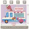 A banner themed around ice cream, which is perfect for decorating an ice cream party.