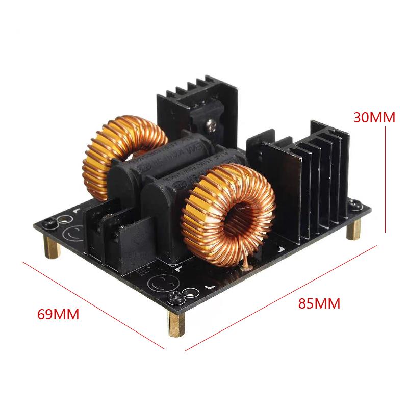 Zvs Tesla Coil Power Supply 1000W Tapless Zvs High Voltage Generator Driver Board High Frequency Induction Heating Drive