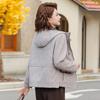 Winter Warm Casual Large Size Hooded Jacket Versatile Fleece Jacket Top Women's Clothing