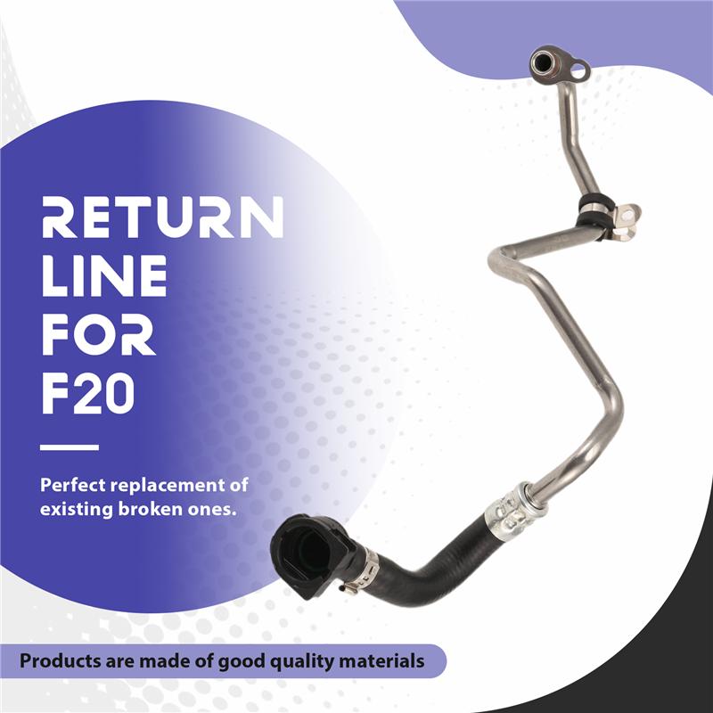 1 PC Turbocharger Coolant Return Line New Metal + Rubber For BMW F20 F30 G30 X3 X4 125I 330I 11537643226