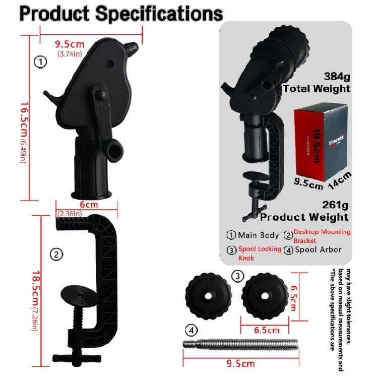 Professional Fishing Lines Winder Device Stable Spooler Machine For Easily Quick Spooling Fishing Tool Enduring