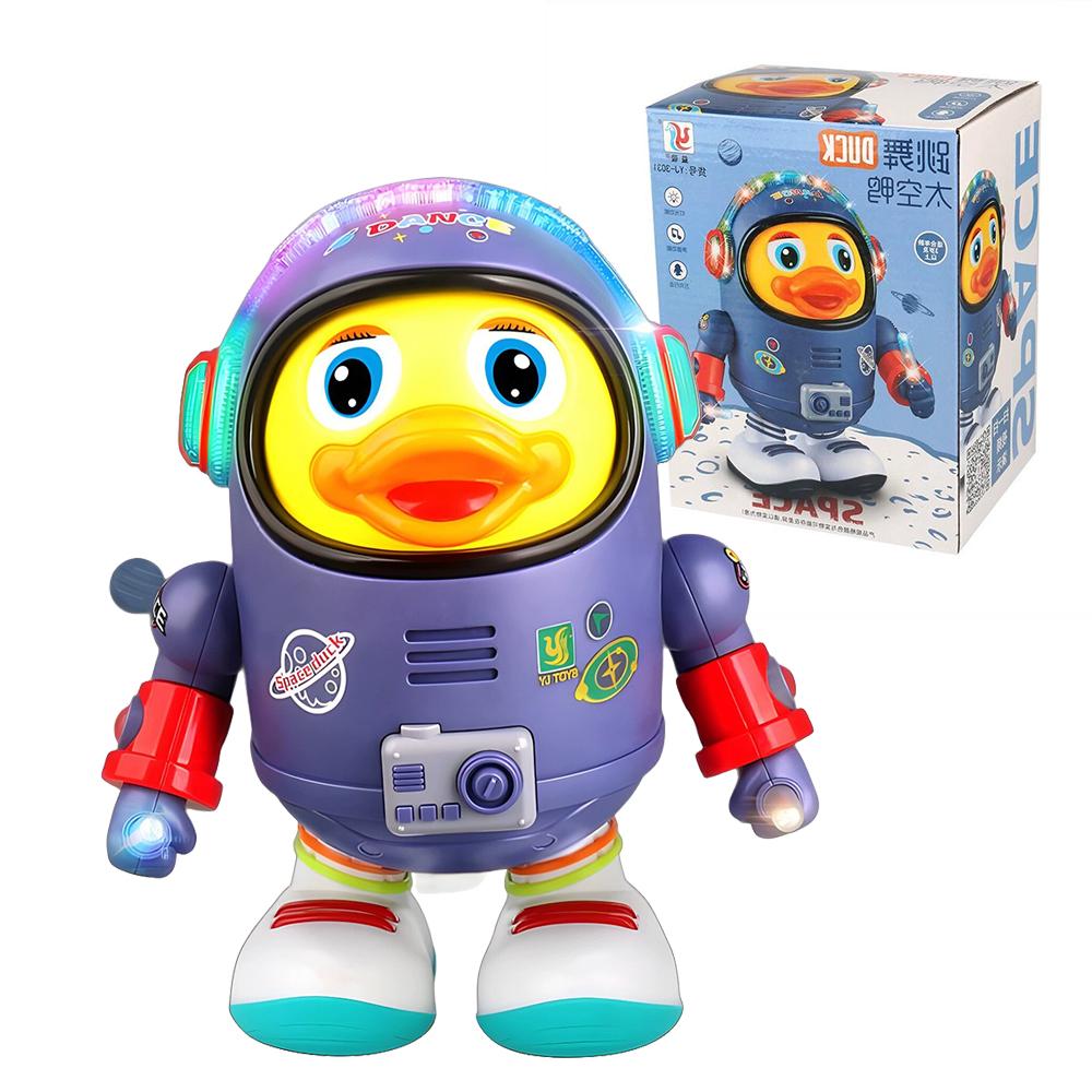 Zabawka Baby Duck Muzyczna interaktywna zabawka elektryczna ze światłami i dźwiękami Tańczący robot Elementy kosmiczne dla niemowląt Prezenty dla dzieci