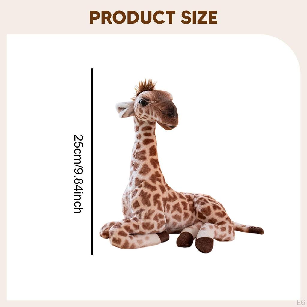 Giraffe Birthday Gift Stuffed Animal Cartoon Ornament Doll for Car Sofa Room Home Decor