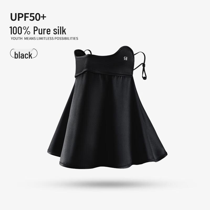 Zhugang Women s Summer Silk UV Protection Face Mask with Neck Gaiter