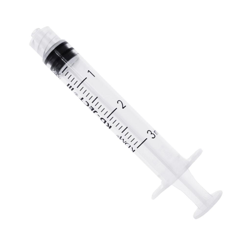 3Ml Luer Lock Syringe Three-Part Kd-Ject Iii 100Pcs