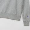 Champion Basic Long Sleeve Fleece Crew Neck Sweatshirt with Embroidered Oxford Size XL Women's Logo, Gray, (CW-Y018)