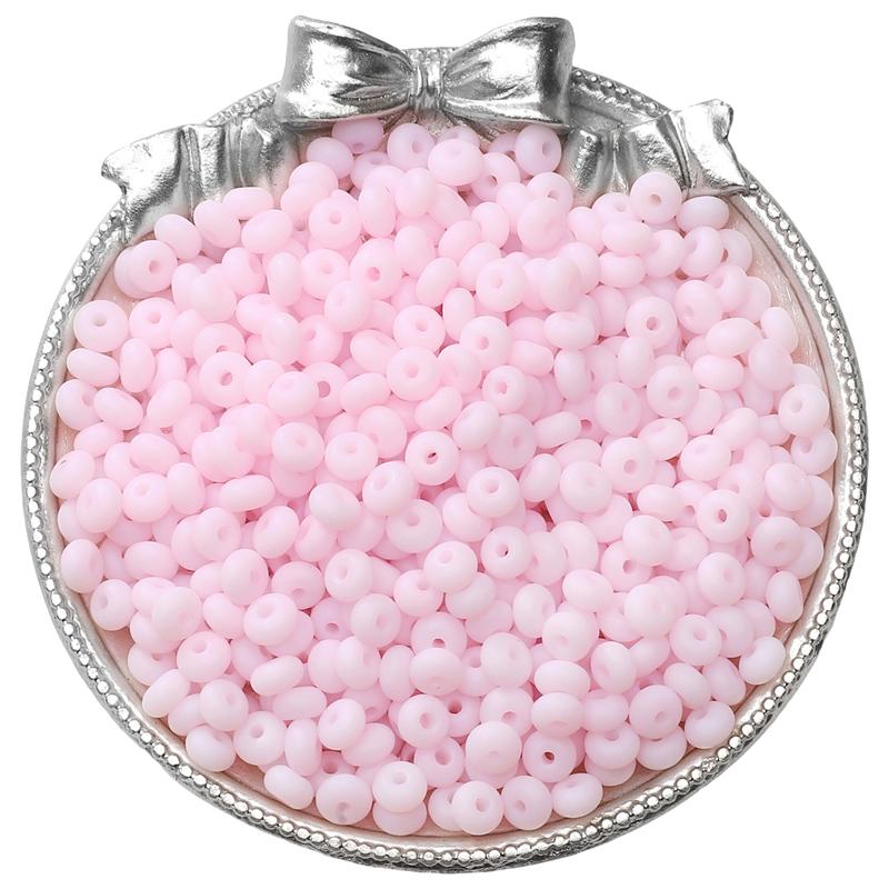 70pcs Glass Seed Beads Charm Frosted Mineral Abacus Czech Spacer Beads For Jewelry Making Accessories