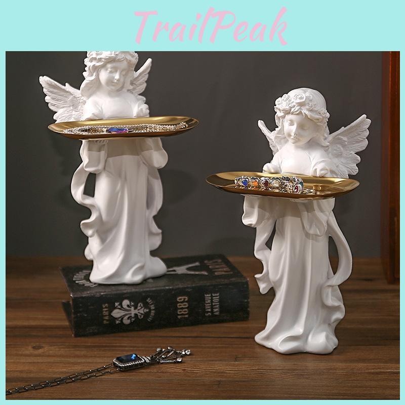 Angel European Style Tray Resin Craft Key Holder Jewelry Organizer Decoration