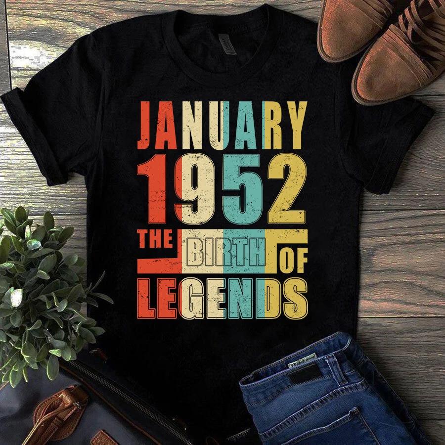 Men s and Women s T-shirts January 1952 The Birth XXL