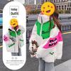 Women's Winter Patchwork Bread Coat: Fashionable, Loose, Thickened Cotton Jacket