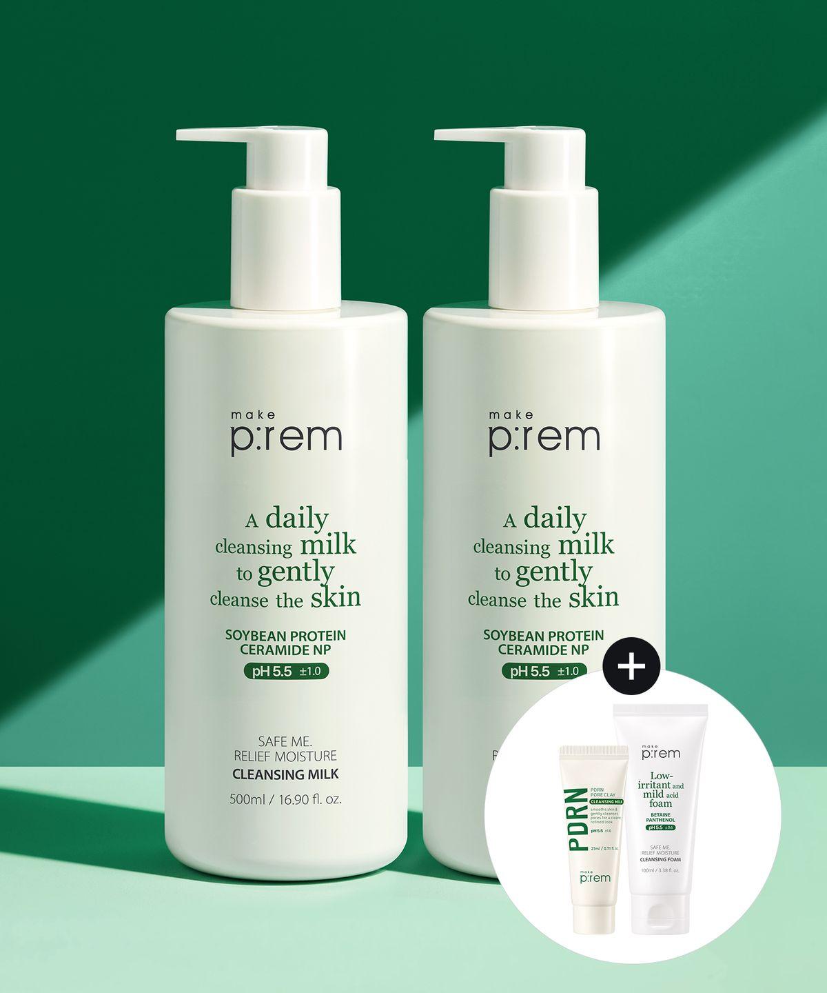 [2-pack] Safe Me Relief Moisture Cleansing Milk 500ml