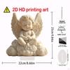 2D Flat Acrylic Praying Angel, Home Decor Angel Waterproof Cherub Ornament for Deck Patio