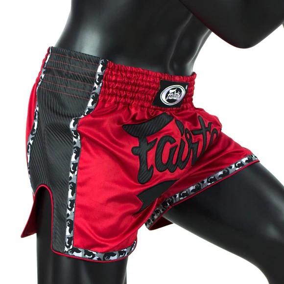 Spodenki Muay Thai Fairtex BS1703 Czerwono-czarne M