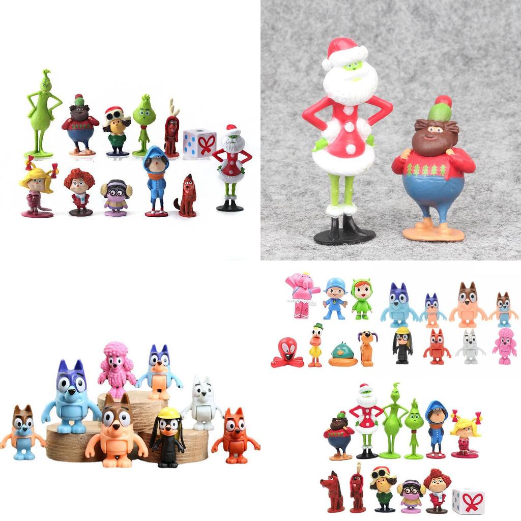 Collectible Cute Puppy Figurines Set For Cake Decoration Or Office Display In 12 Unique Designs