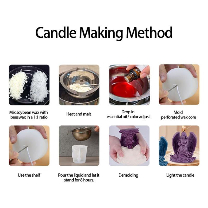 Silicone Molds 3D Heart Candle Molds Epoxy Resin Molds Lovely Castings Molds Plasters Molds for Home Decoration