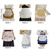 Elegant Waist Apron Exquisite Half Apron Durable Waitress Apron  Kitchen