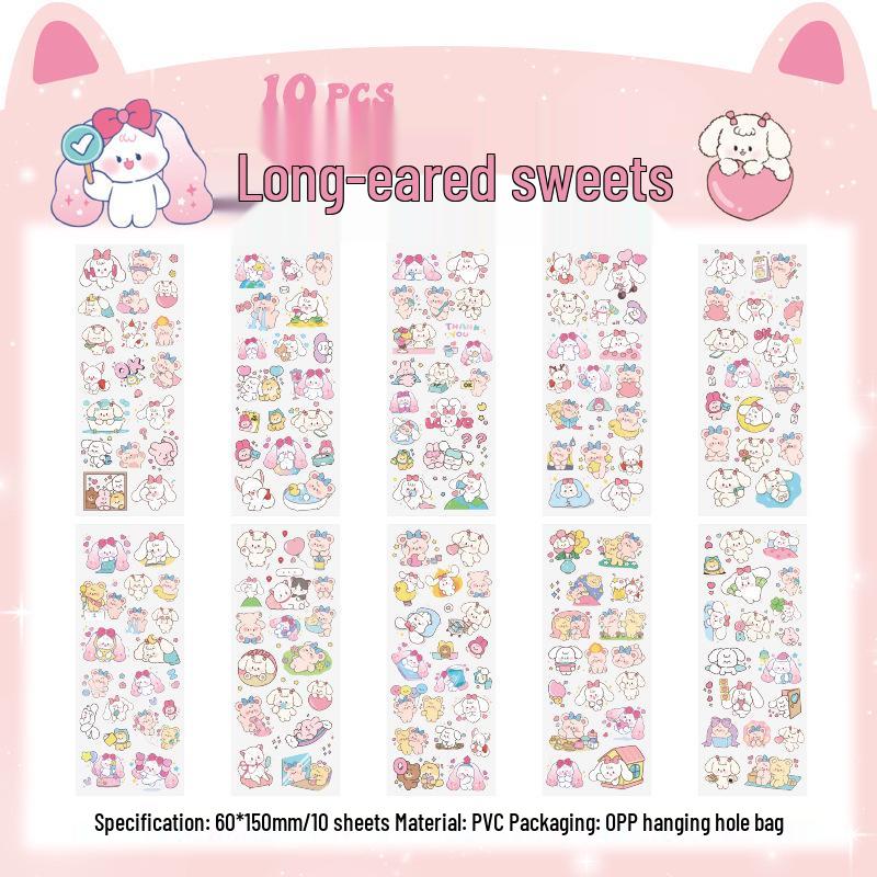 PET Cute Animal Stickers - Pet Planet Series for Journals & Children's Water Bottles