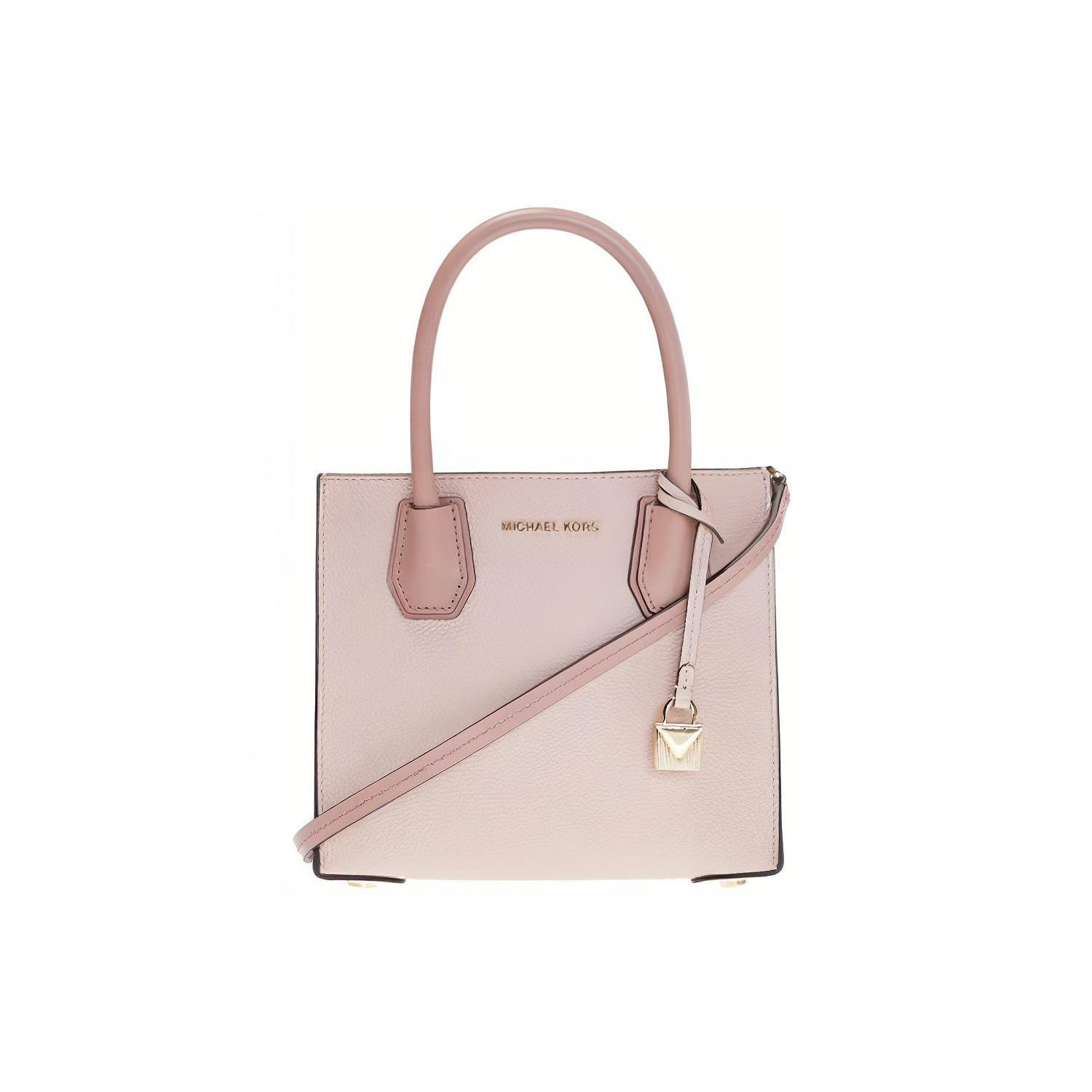 

Новая кожаная сумка-сундук MICHAEL KORS Mercer, сумка на плечо, сумка кроссбоди, сумочка, маленький размер, женская, нежно-розовая 30S7GM9M2L690 22.1*9.9*19.1CM