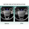 2pcs Steering Wheel Cover Trim Decor For Ford Bronco Sport -22 Carbon Fiber