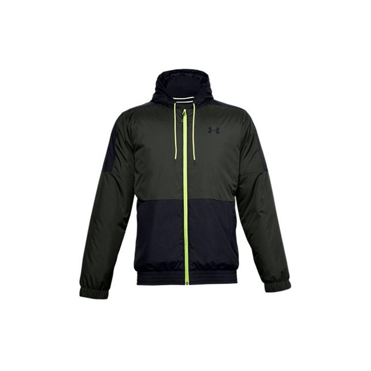 Men s Under Armour Sportstyle Insulate Training Sports Jacket Green 1355849-310 L