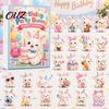 Creative Holiday Gifts for Rabbit Lovers 2026 Bunny Advent Calendar, 24 Days Acrylic Ornaments Christmas Countdown Decorative Animal Charms