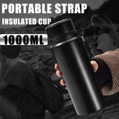 1L Bottiglia d'acqua termica Mantieni fredda e calda Bottiglia d'acqua Thermos per acqua Tè Caffè Borracce sottovuoto Bottiglia termica in acciaio inossidabile