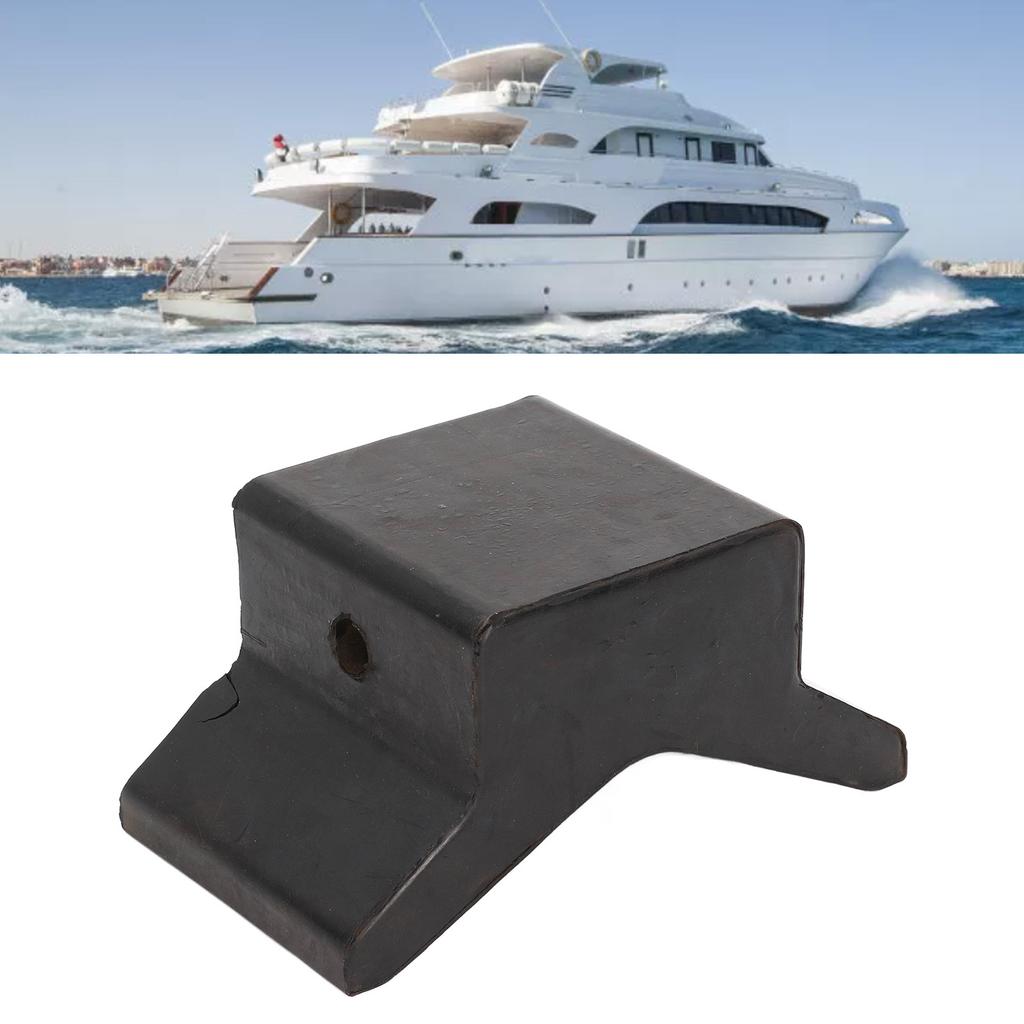 4in Universal Black Rubber Bow Stop Professional Boat V Block for Yachts Trailers Caravans