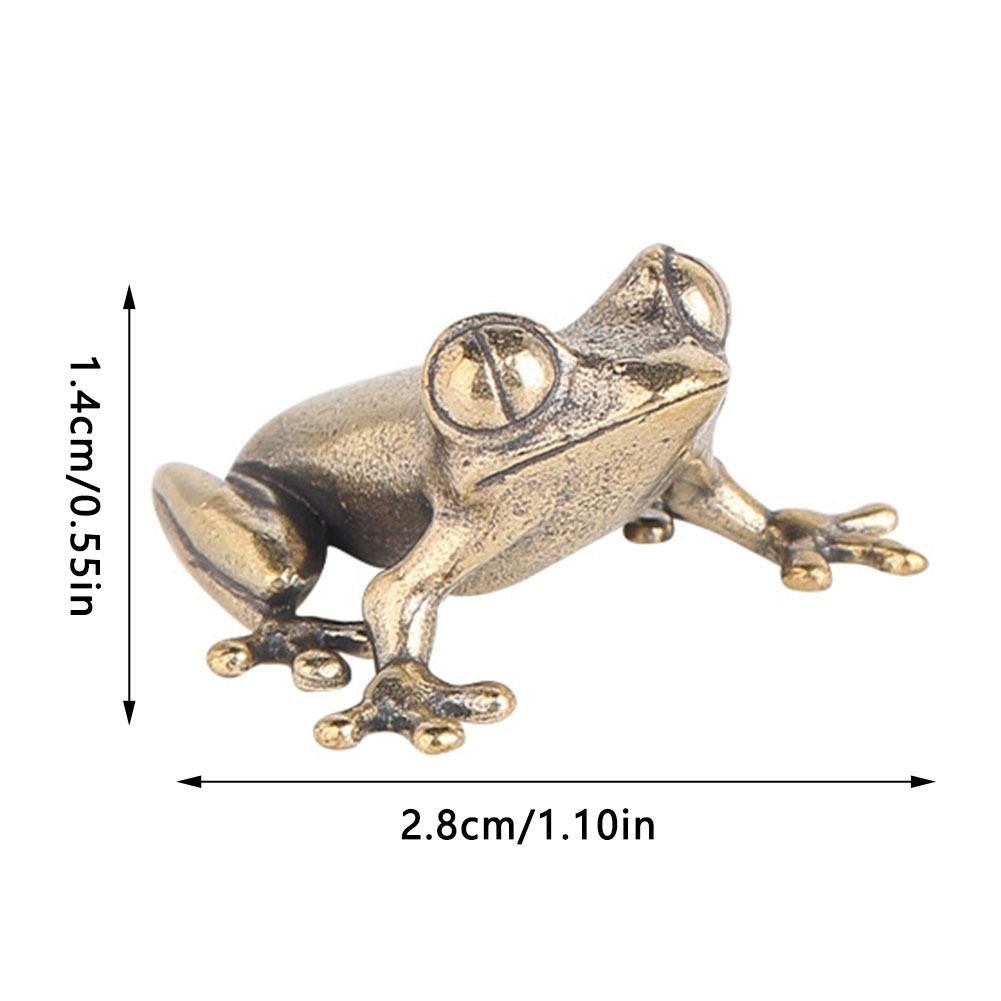 Ρετρό Ορειχάλκινο Μίνι Βάτραχος Μινιατούρες Φιγούρες Ζώων Βιντάζ Βάτραχος Διακοσμητικά Γραφείου Διακόσμηση Σπιτιού Χειροτεχνίες Διακόσμηση Φίλου Τσαγιού