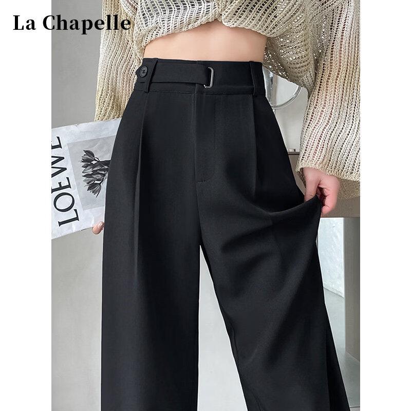 La Chapelle Women s Elegant High-Waist Wide-Leg Trousers S