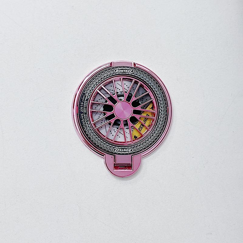 Korean Cute Electroplating Gyroscope Mobile Phone Grip Finger Ring Bracket Stand Holder For All Phone Iphone Huawei Xiaomi Case