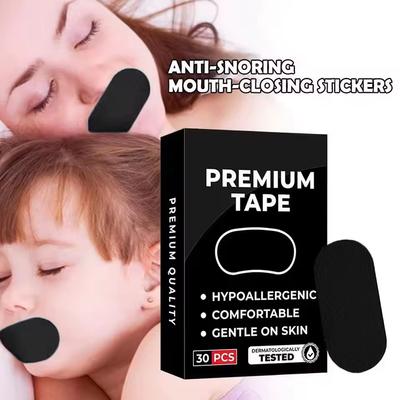 30/60 ks Náplastí proti chrápání pro děti a dospělé na noční spánek, na rty a nos, pro zlepšení dýchání, náplast pro korekci úst, páska