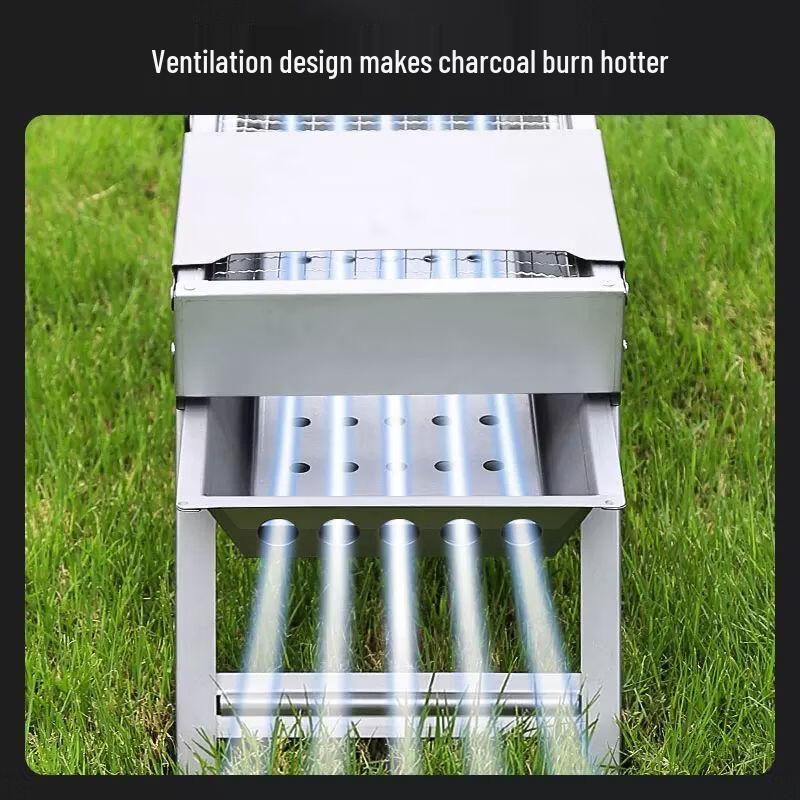 Qiuchao Portable Foldable Charcoal BBQ Grill