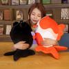 Lovely Golden Fish Plush Toys Cute Flounder Pillow Stuffed Soft Sea Animal Toys Kawaii Fish Dolls Room Sofa Decor Gift