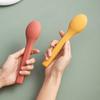 3pcs/set With Silicone Case Children's Tableware Set Rust-proof Flatware Set  Picnic