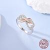 Original 925 Sterling Silver  Infinite Love Rings for Women Girls Jewelry Birthday Anniversary Gifts