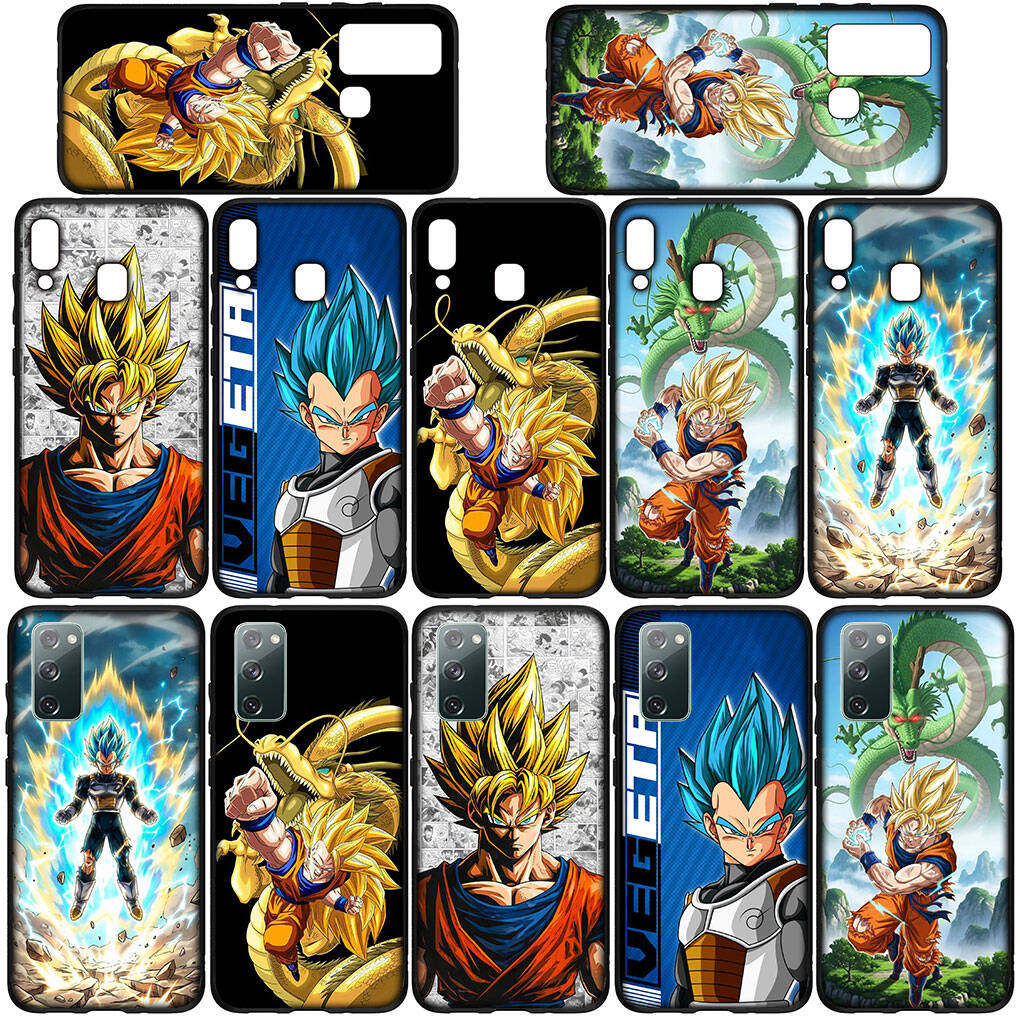 Phone Case for iPhone 17 15 16 Plus Redmi Note 14 12 11 13 Pro Max Huawei P30 P20 Lite OPPO A60 A40 A80 A38 A54 Cartoon Dragon Gokus Ball Vegeta Cover
