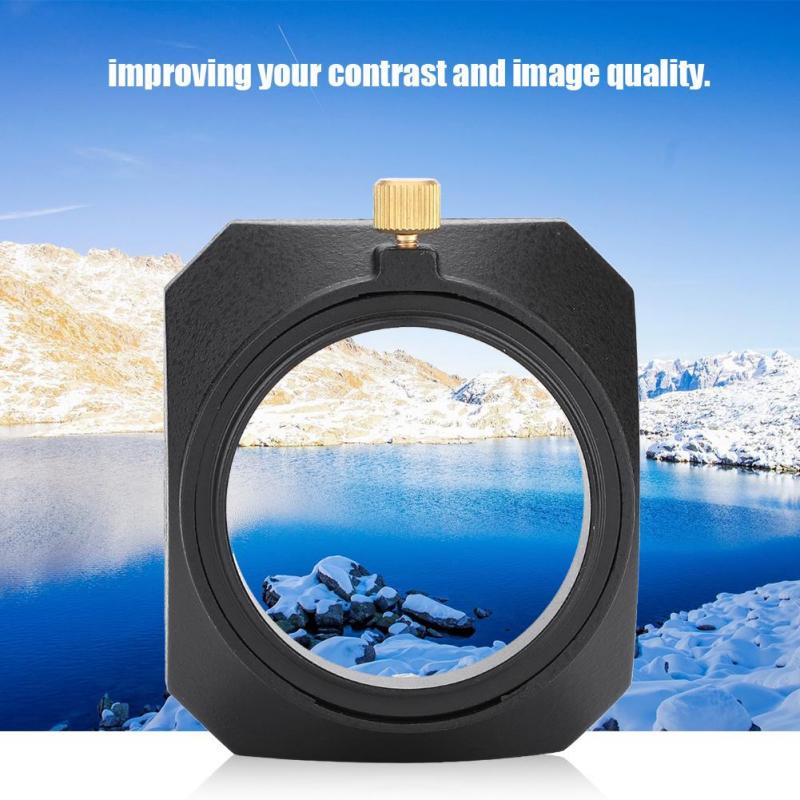 49mm with Screw Mount for DV Camcorder Digital Video Camera Lens Filter or Barrel Thread Square Lens Hood Shade