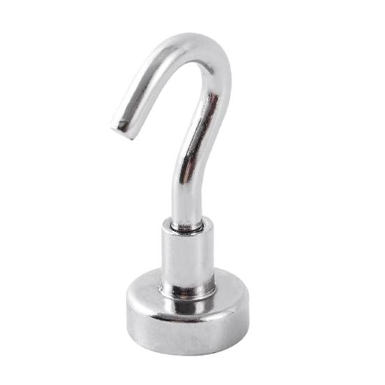 Magnetic Hook No Drill Convenient to Move Hook Without Marks Removable Base Design Hook for Refrigerator Iron Doors 1pc