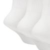 Nike Men's Socks, Quick-Drying Breathable Sports Socks, Mid-Calf Socks, Three-Pair Pack, SX7676-100 White M