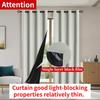 1Pc Solid Color Full Shading And Sun Protection 100% Blackout Curtains, Bedroom And Living Room Shading Curtains
