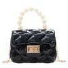 Jelly Bag South East Asia Children'S Bag Chain Pearl Handbag Rhombus Women'S Bag