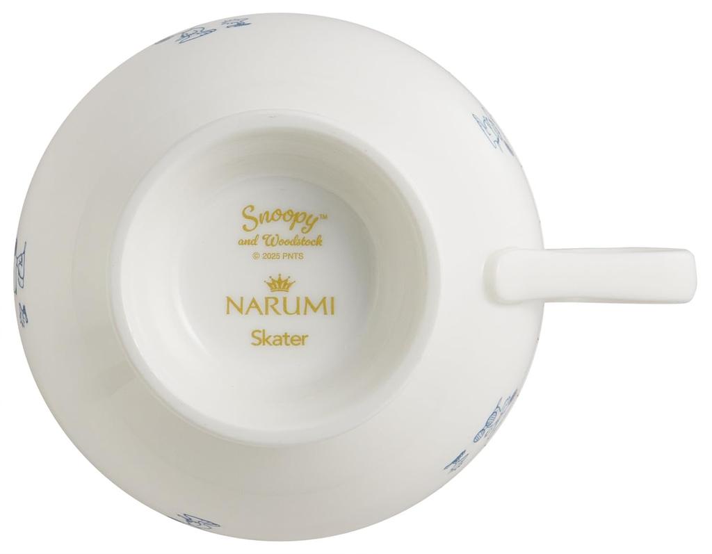 Skater Cup Dishwasher Narumi Bone Made in Snoopy & Saucer, 240ml, Safe, China, Japan, Design, CBCS24-A