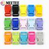 Meetee 10/20Pcs 10-25mm Plastic Side Release Buckle Bracelet Buckles Bag Strap Adjustable Dog Collar Clasp Leather Accessories