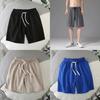 Summer Mens Casual Shorts With Bamboo Fiber Material For Beach And Home Wear In Youth Style