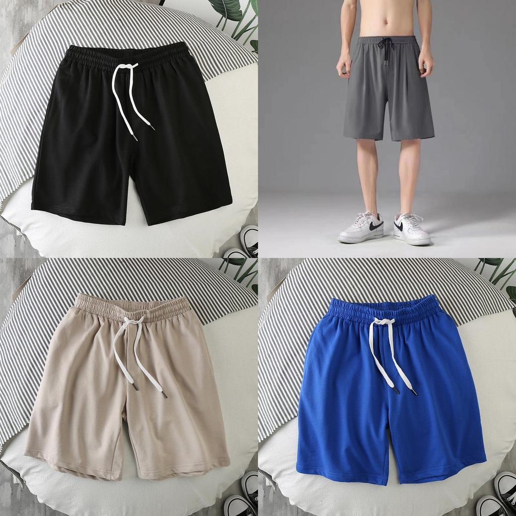 Summer Mens Casual Shorts With Bamboo Fiber Material For Beach And Home Wear In Youth Style